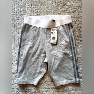 Adidas Gray and White Training Shorts